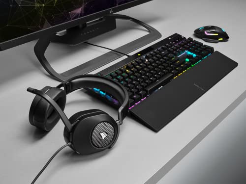 Detalle 2 de Corsair HS65 SURROUND (Carbón) con Dolby Audio 7.1 y micrófono omnidireccional