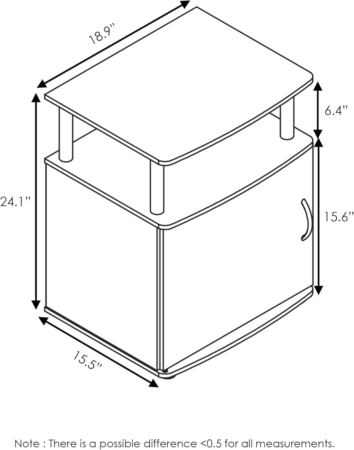 Thumbnail 2 de Furinno Tavole finali, 3-Tier – Set da 2 pezzi