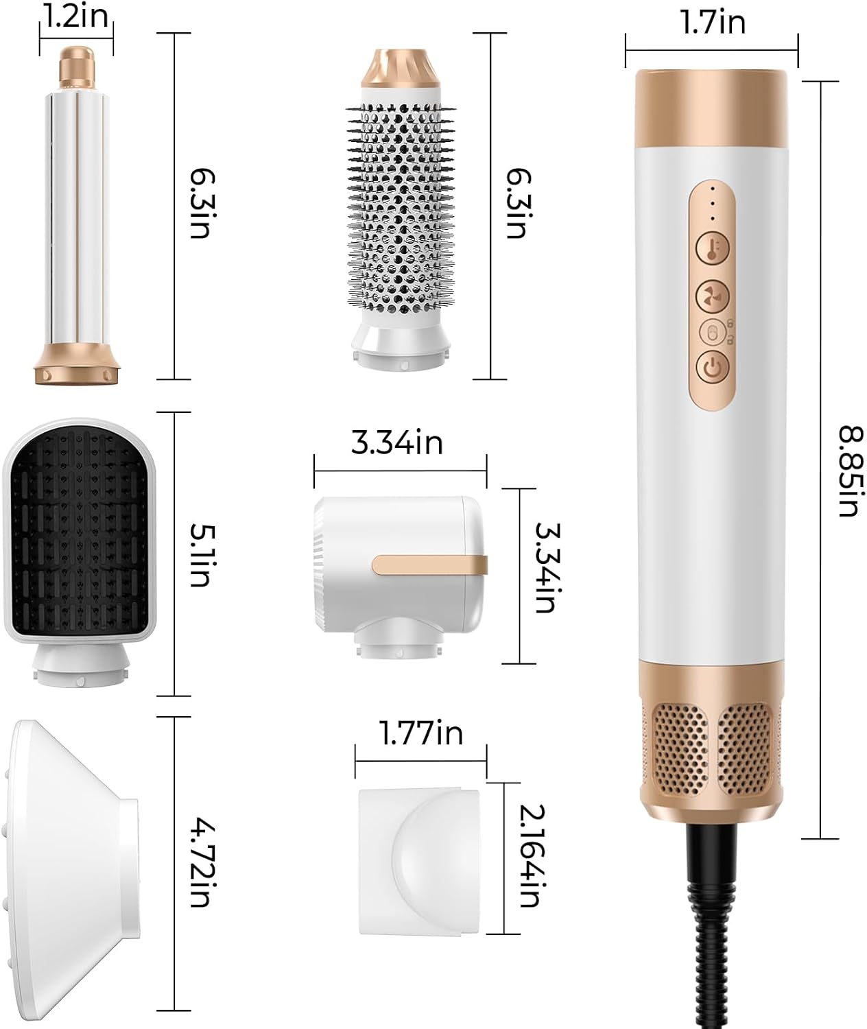 Detalle 2 de Airstyler 7 in 1 – Multistyler mit 1400 W, Diffusor und Coanda-Effekt für schnelleres Styling