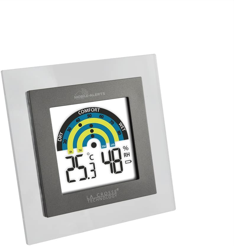 Thumbnail 1 de La Crosse Technology MA10230 station thermo-hygro connectée Mobile Alerts (transparent / gris)