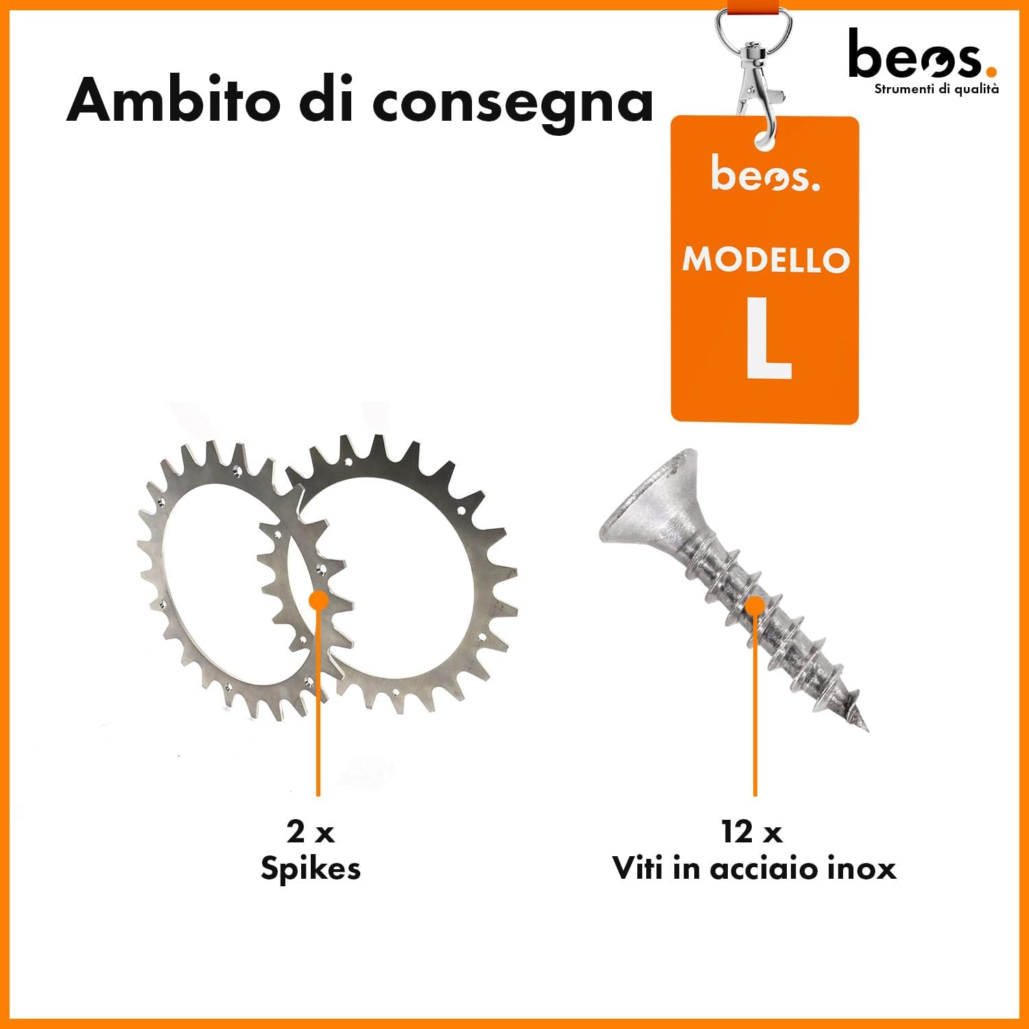 Thumbnail 5 de BEOS Puntali in Acciaio Inox per Worx Landroid L & Vision – 12 Viti in Acciaio Inox, lucidati