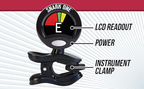 Detalle de Snark SN99X Super Tight All-Instrument Clip-On Tuner (Black) with 360° Rotating Display