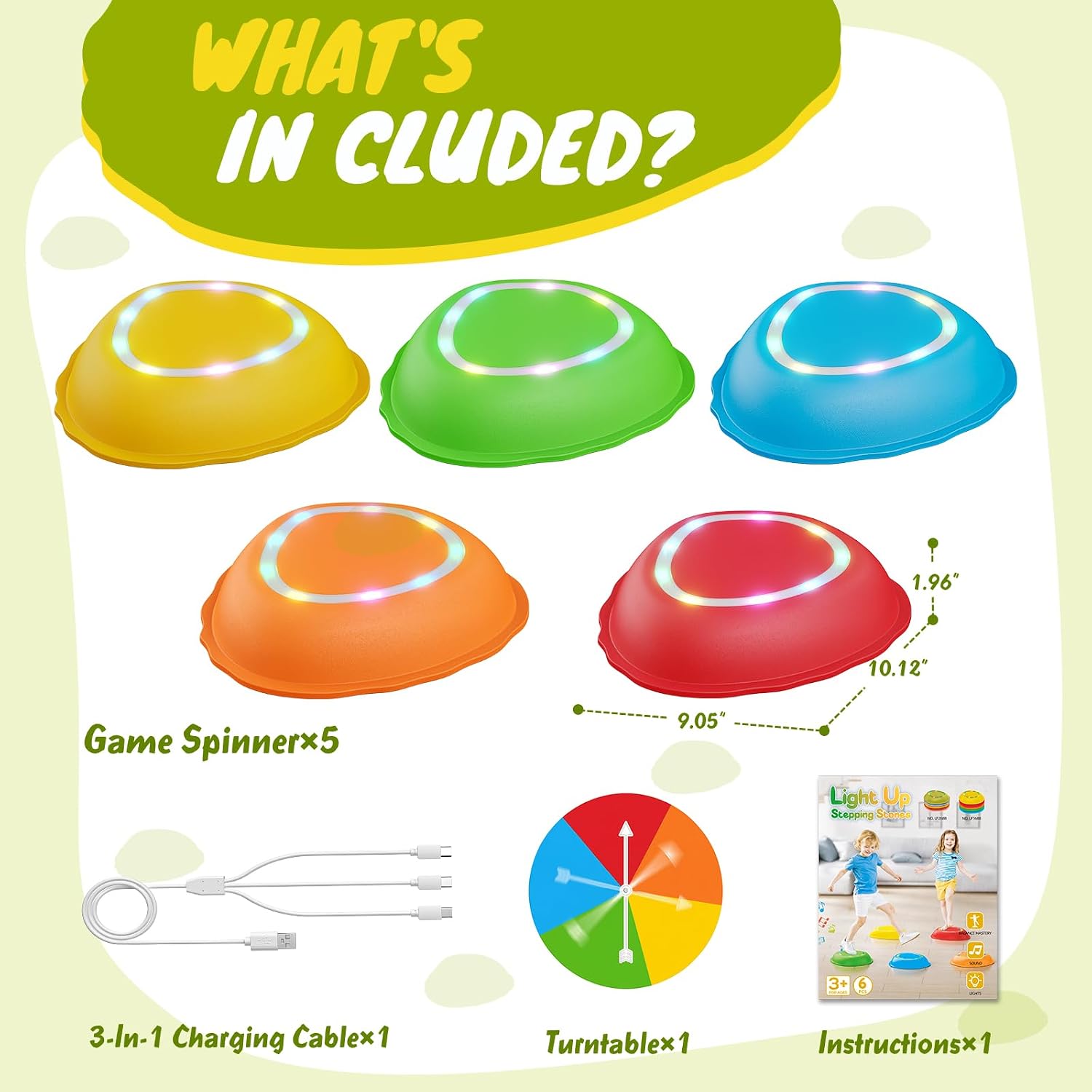 Thumbnail 2 de Scvcid Rechargeable Stepping Stones 6pcs