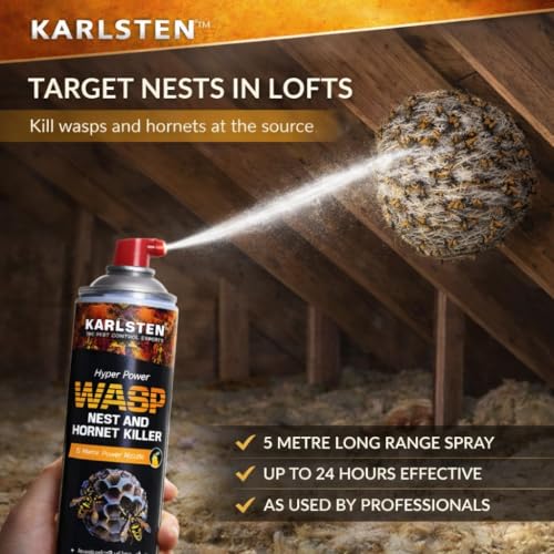 Thumbnail 8 de Karlsten Hyper Power Wasp Nest Killer & Hornet Killer 600 ml – Long Range 5 Metre Spray