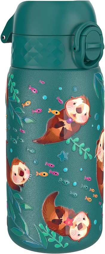 Detalle de ION8 Botella de Agua Inox para Niños 400ml 🐾 Sin Aislamiento