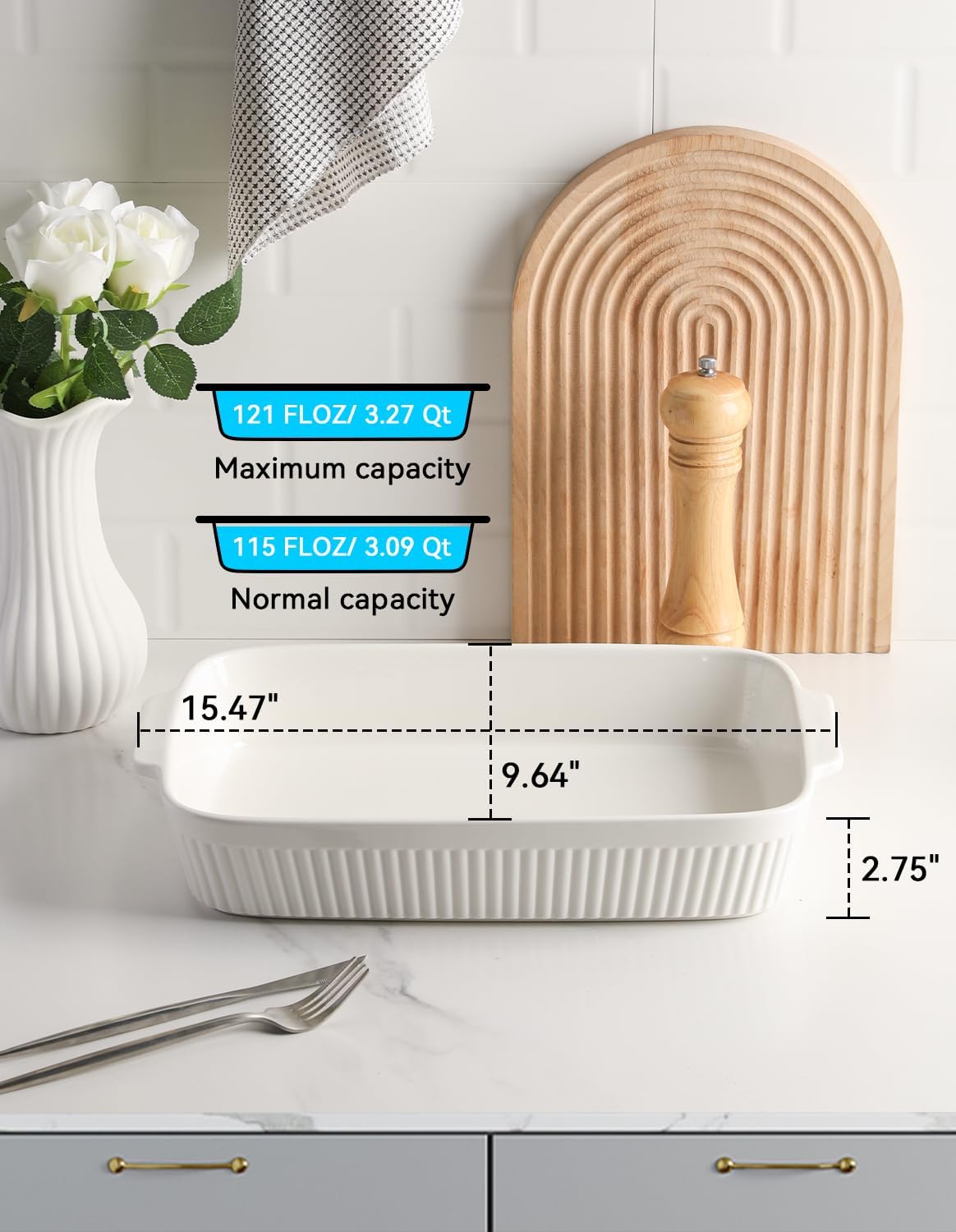 Thumbnail 2 de Sweejar Ceramic Baking Dish 13x9