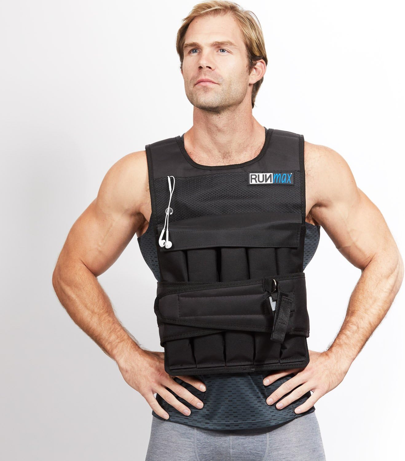 Detalle de RUNmax Adjustable Weighted Vest 20 lbs