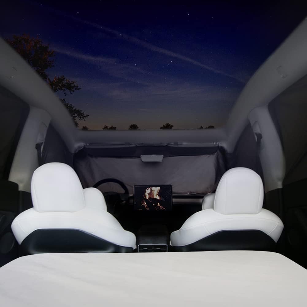Detalle de Havnby Tesla Model Y-autogordijnen, 8-delig met privacy- en zonwering