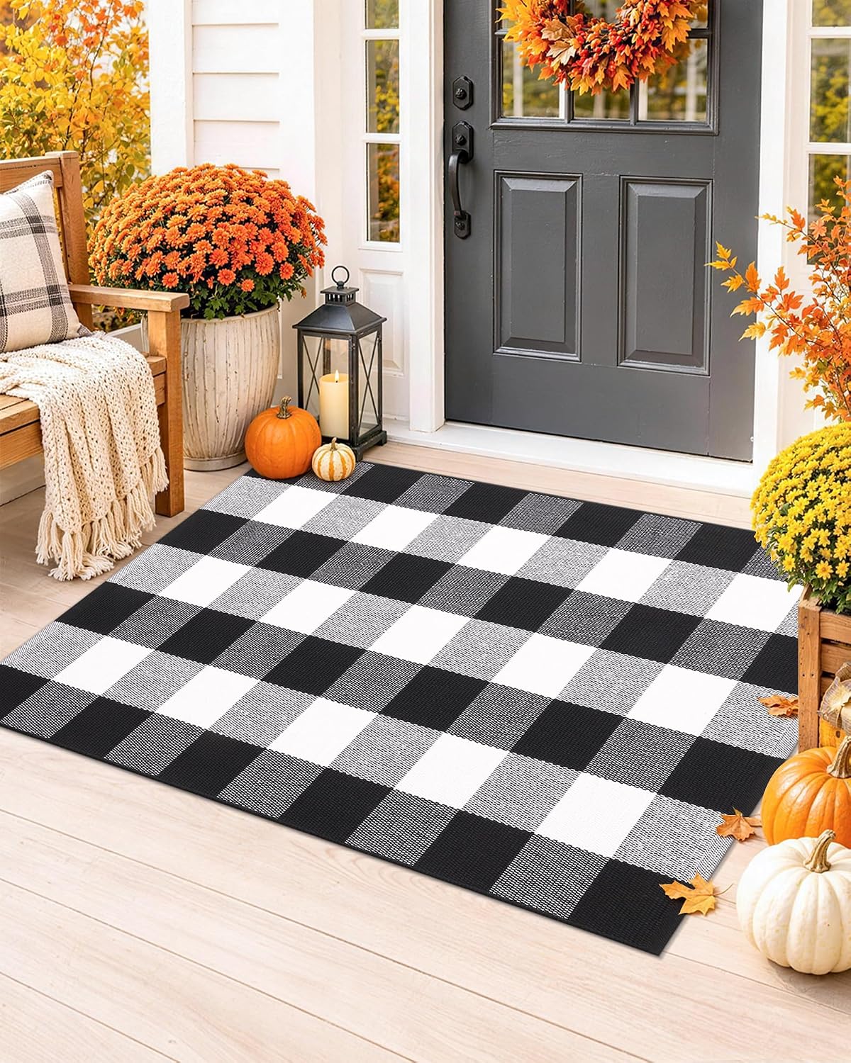 Thumbnail 4 de Grandaily Cotton Doormat, 2'4" x 3'7