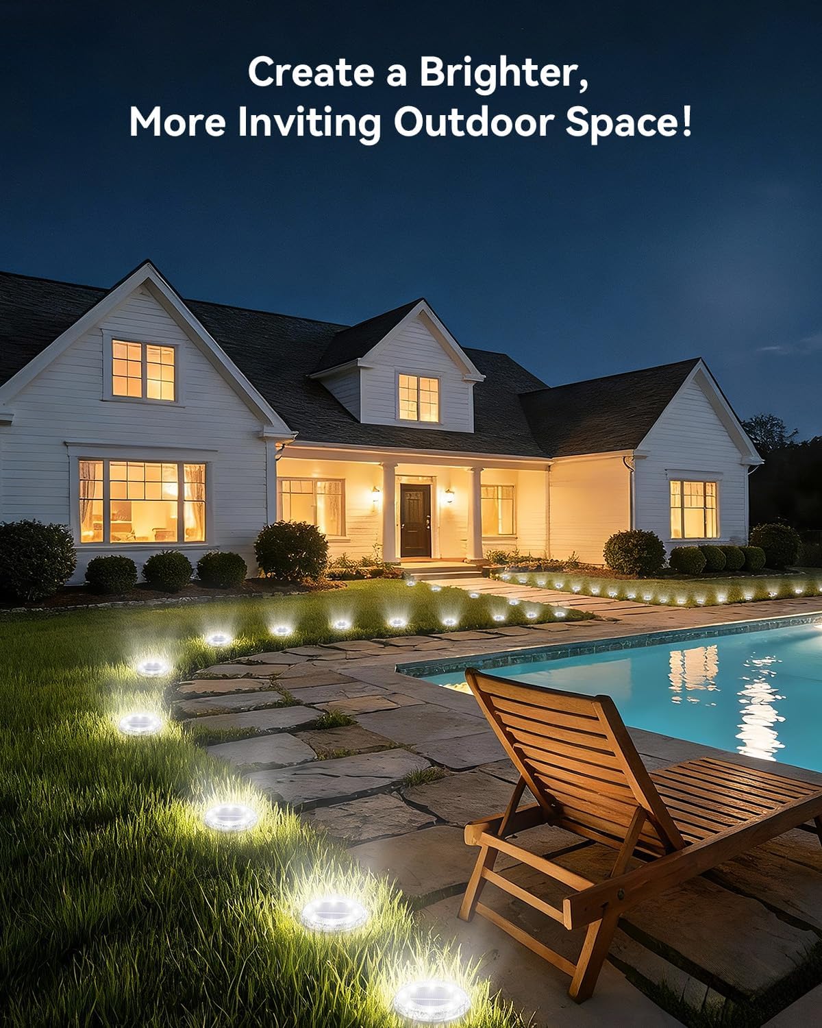 Thumbnail 6 de Wudyfei Solar Outdoor Garden Lights (12-pack) – Waterproof IP65 8-LED Solar Ground Lights