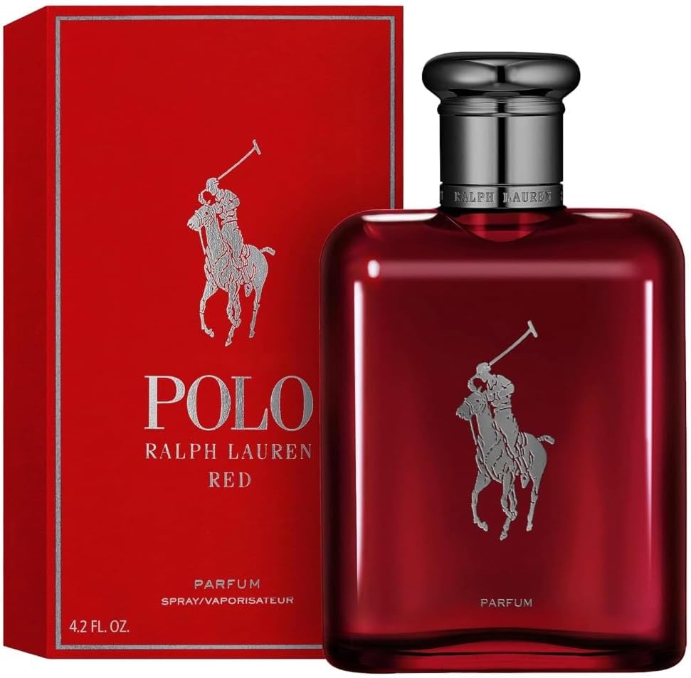 Detalle de Ralph Lauren Polo Red Parfum for Men – Intense Ambery Woody Fragrance