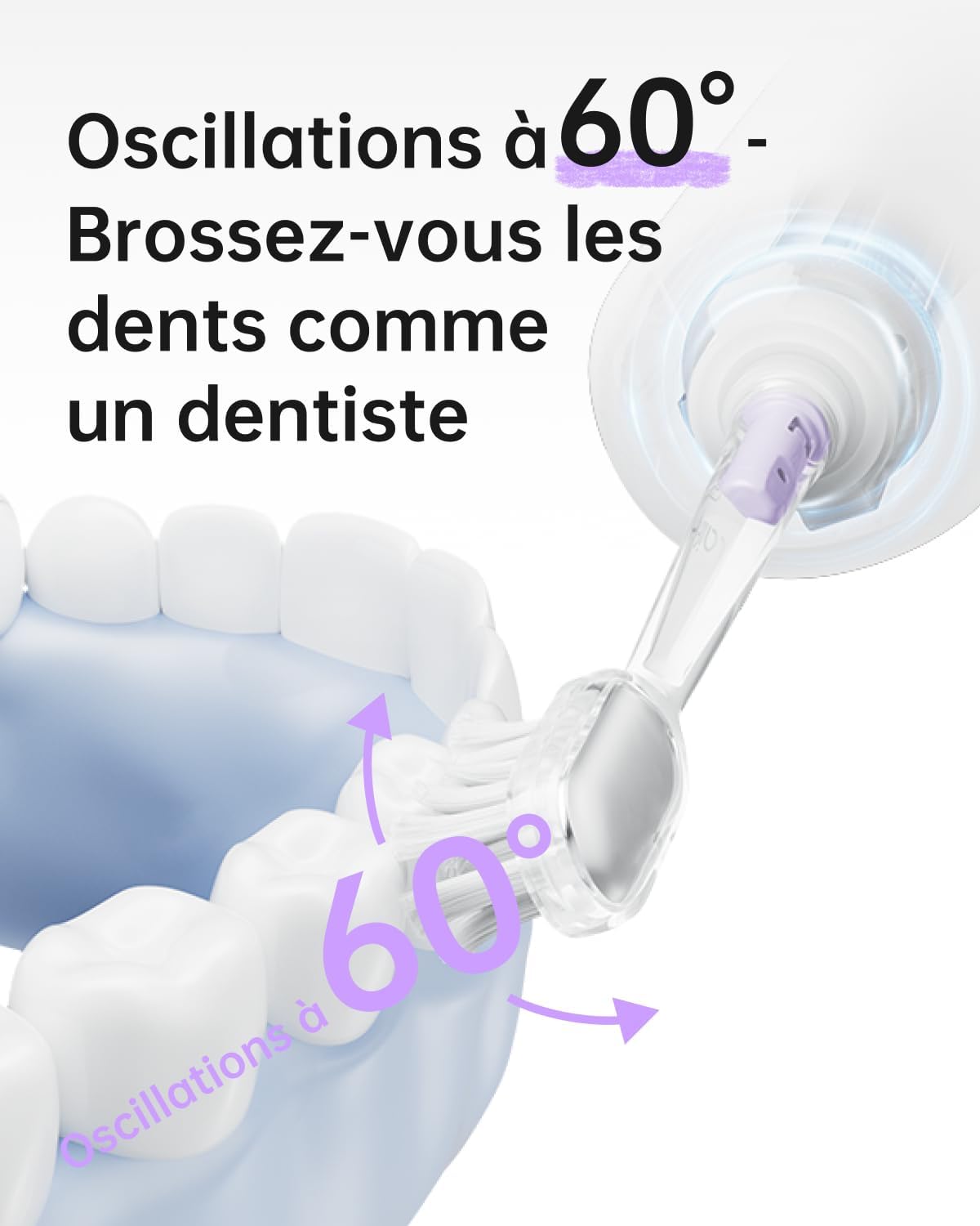Thumbnail 1 de Laifen Wave Special Brosse à dents électrique sonique (édition spéciale lavande) — oscillation 60°