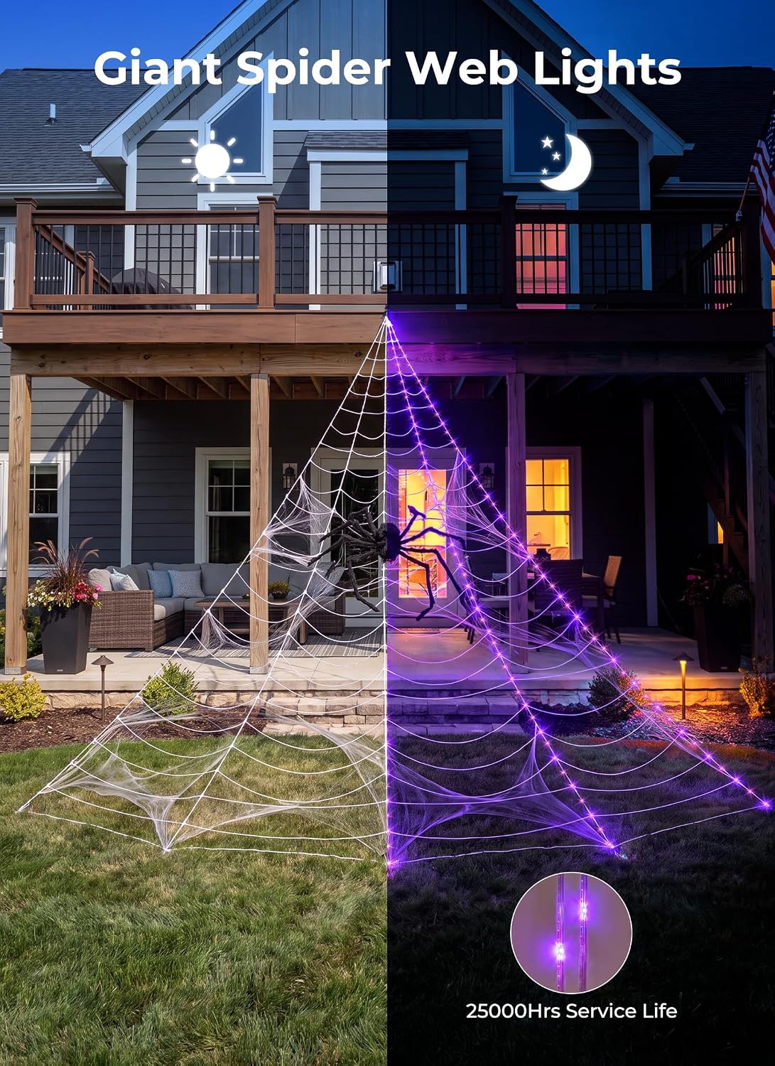 Detalle de Brightown Spider Web Lights 255 LEDs