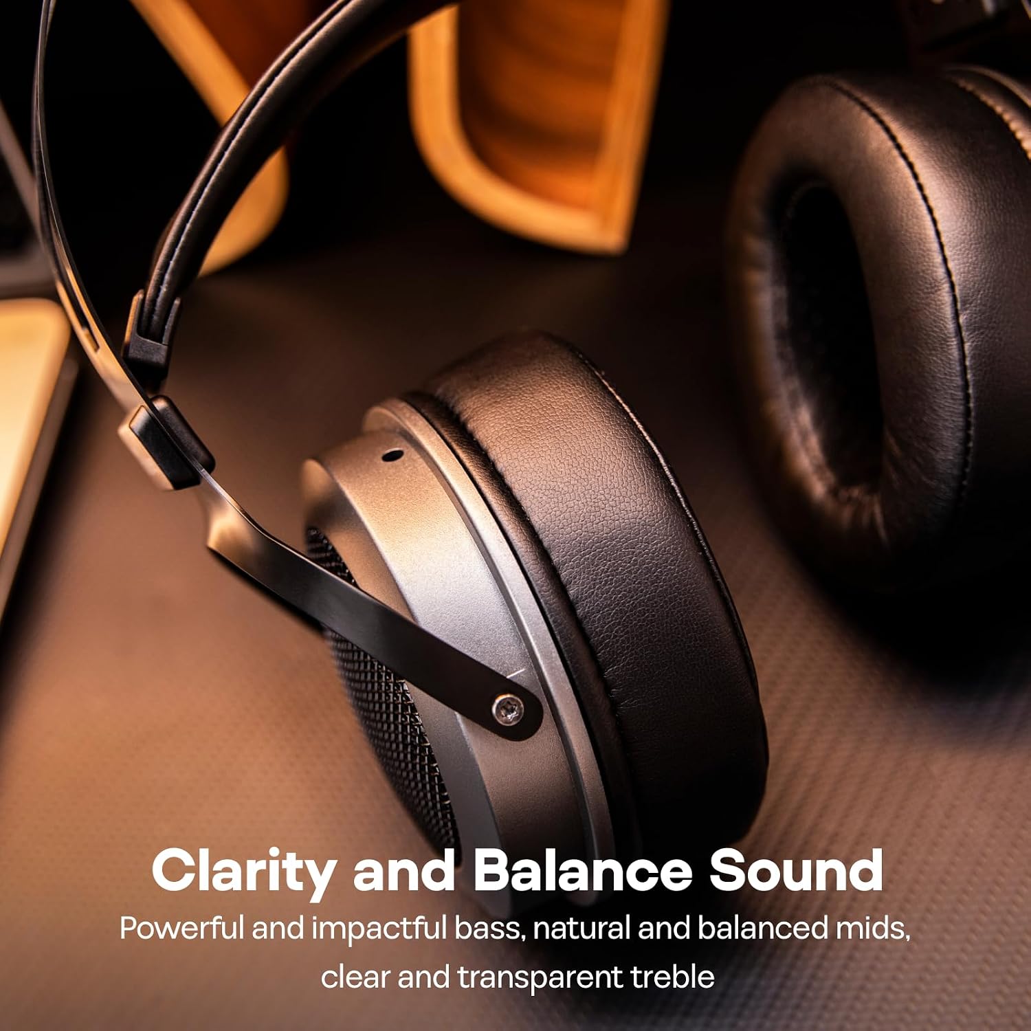 Thumbnail 5 de Linsoul Kiwi Ears Altruva Cuffie over ear cablate con driver dinamico da 50 mm e design aperto (BlackGrey)