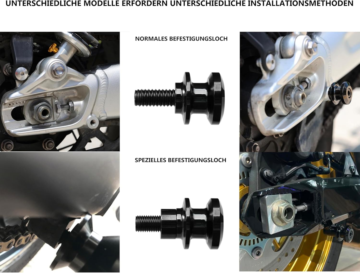 Thumbnail 2 de FENRIR Motorrad Schwingenadapter M10xP1.25
