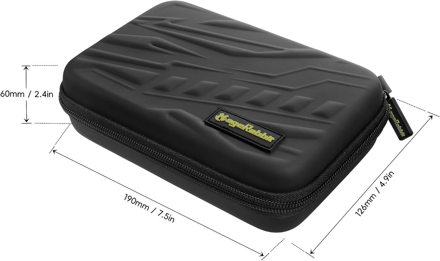 Detalle de MageRabbit Dart Case (Wallet Style) for Steel/Soft Darts – Holds 6 Darts + Accessories, Protective EVA, Black