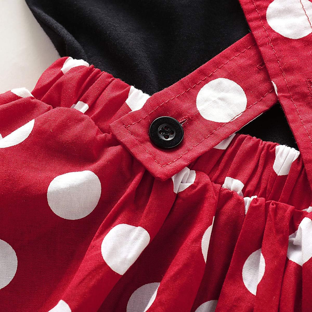 Detalle 1 de IBTOM CASTLE Baby Girl Birthday Outfit with Polka-Dot Tutu Skirt and Bow Headband