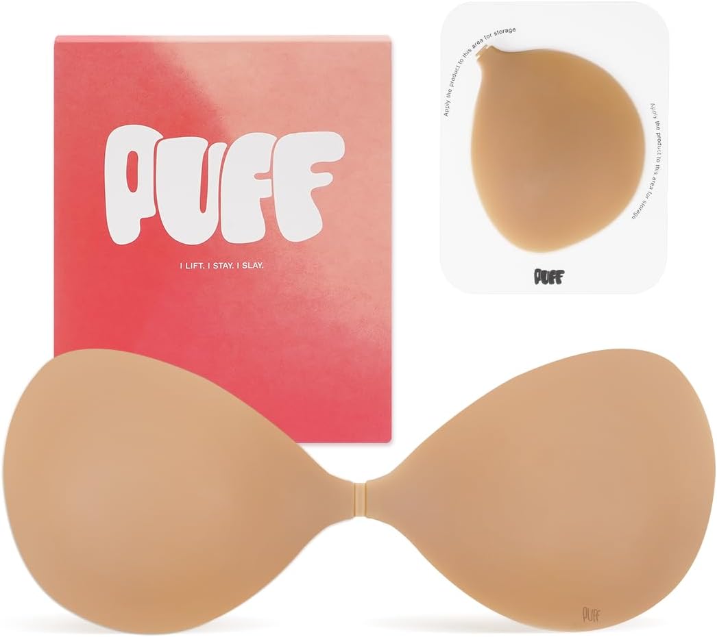 Thumbnail 6 de PUFF BODY Invisible Strapless Sticky Bra (Adhesive Strapless Push Up with Nipple Covers) for Backless Dresses