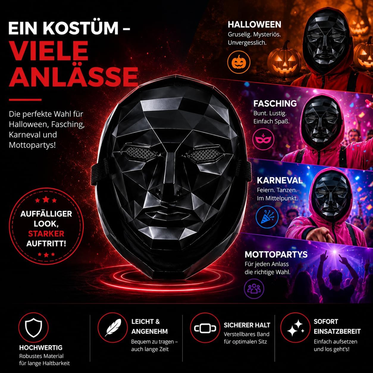 Thumbnail 6 de The Game Squid 4-in-1 kostuumset met masker en pistool voor volwassenen