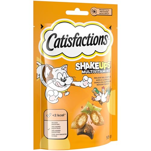 Thumbnail 1 de Catisfactions Premios para Gatos Sabor Aves a la Brasa 6x55g