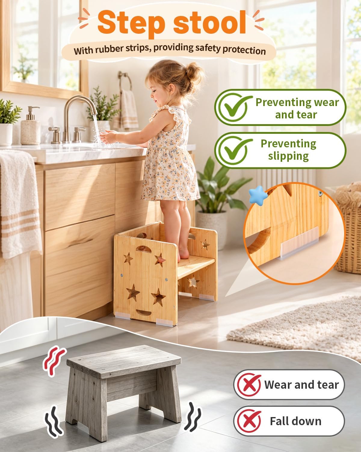 Thumbnail 6 de Montessori Toddler Table and Chair Set, Natural Wood
