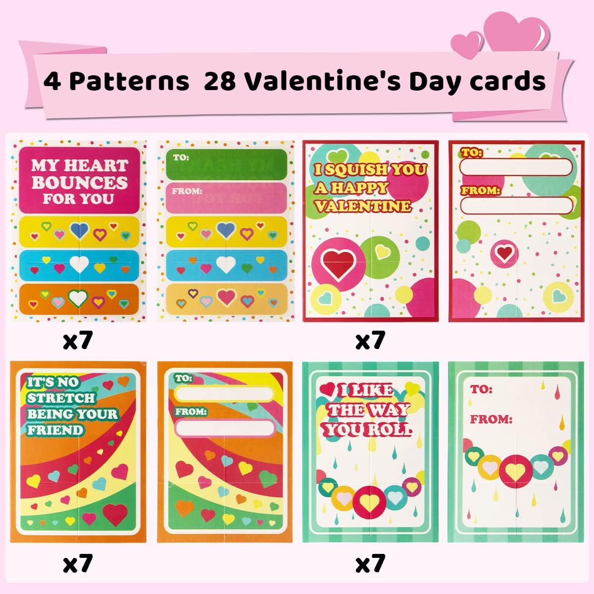 Detalle 2 de JOYIN 28-Pack Valentine Party Favors 🎉