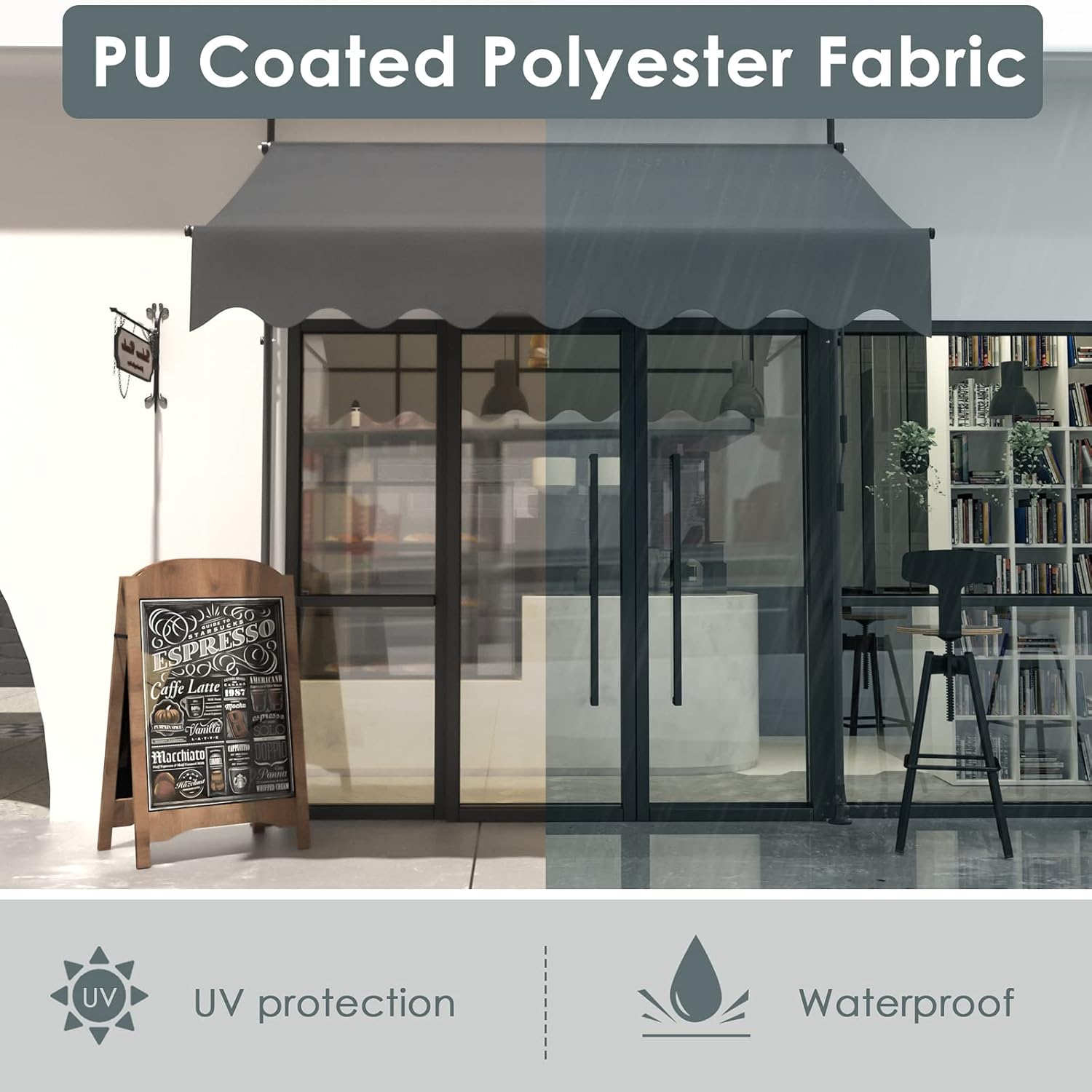 Thumbnail 5 de Toldo Retráctil de Balcón Gris 🌞 - Protección UV y Agua