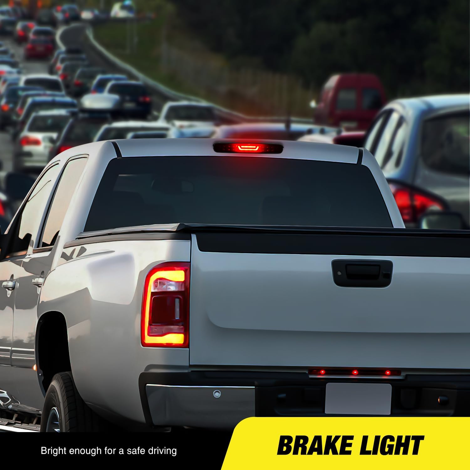 Detalle 2 de Nilight LED Third Brake Light (High Mount 3rd Stop) for 2007-2013 Chevy Silverado & GMC Sierra Cargo-Lit Models