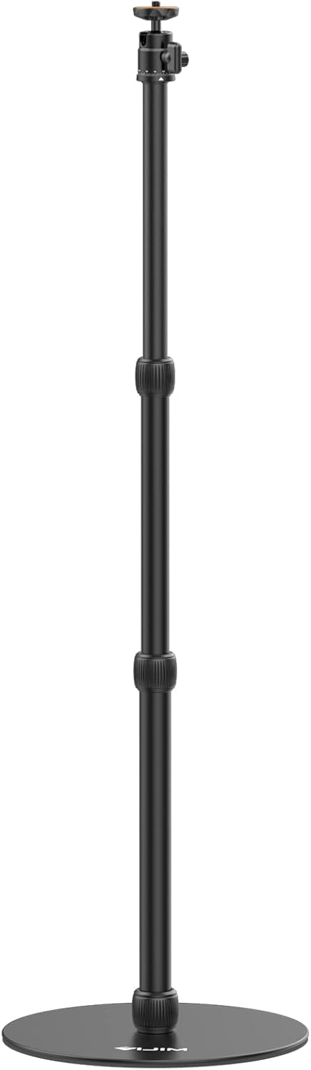 Detalle 2 de Jusmo LS09 Aluminum Projector Floor Stand (1/4-inch) for Nebula/XGIMI and Cameras, Adjustable 16.5–34.6 in