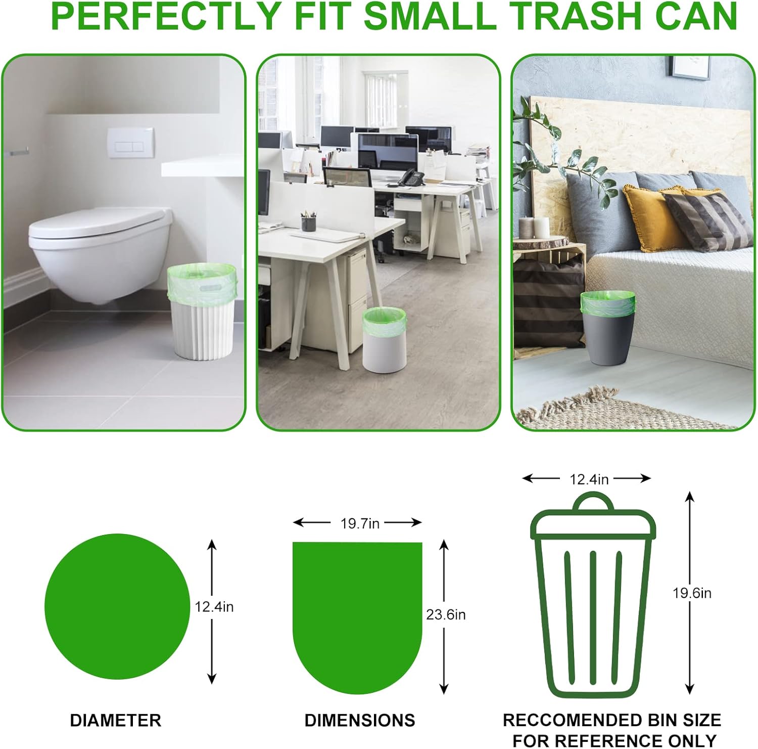 Thumbnail 5 de Inwaysin 4 Gallon Biodegradable Trash Bags, 200 count ๐
