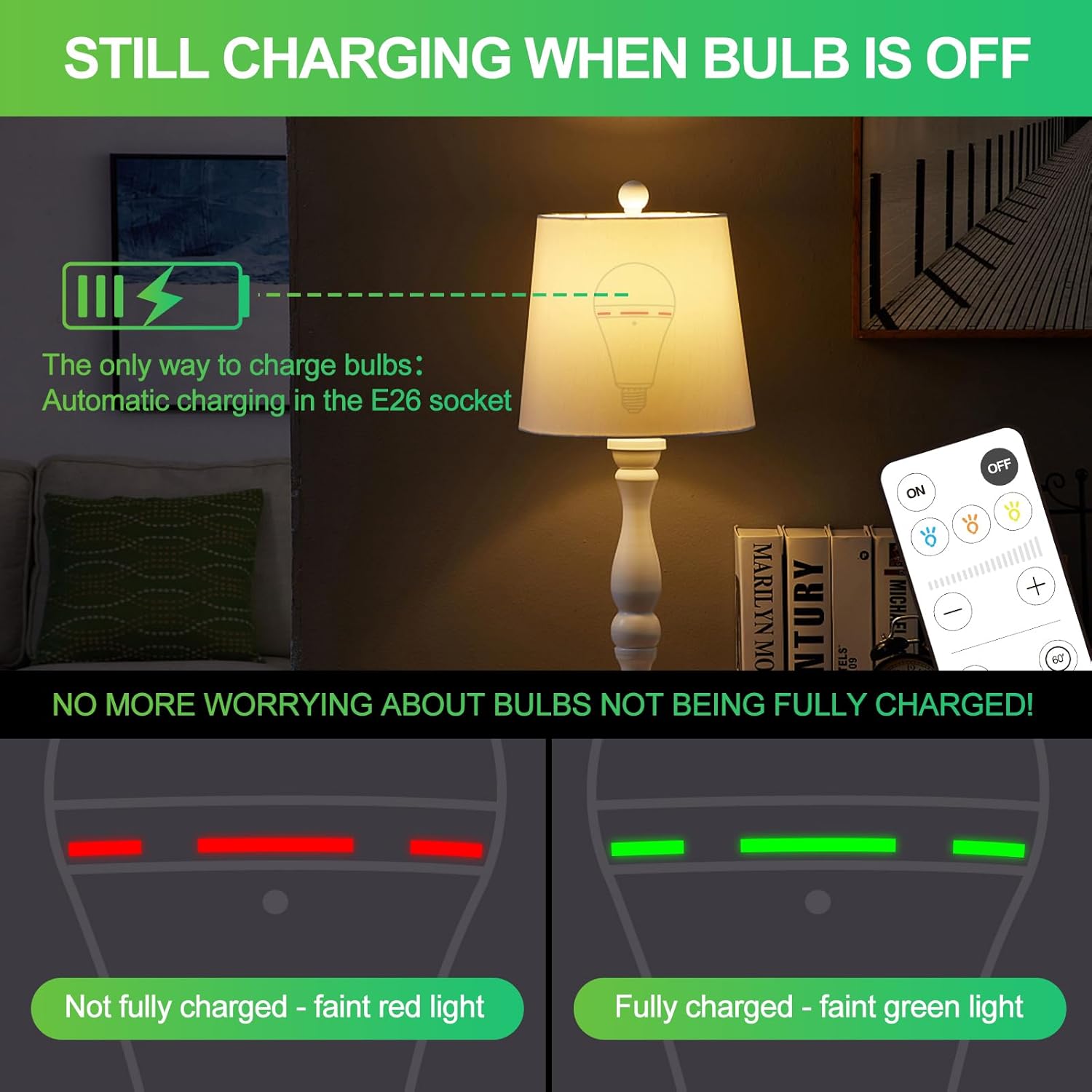 Thumbnail 2 de DEBAOBULB Omni Rechargeable Bulbs 24h