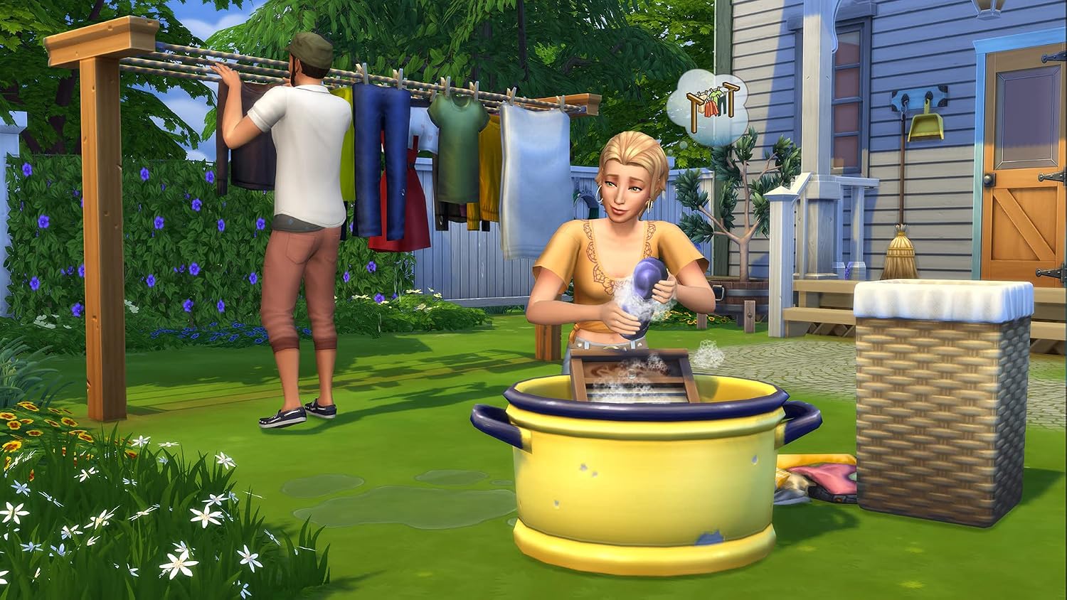 Detalle de Les Sims 4 Jour de lessive (SP13) Kit d’objets PCWin-DLC – Français