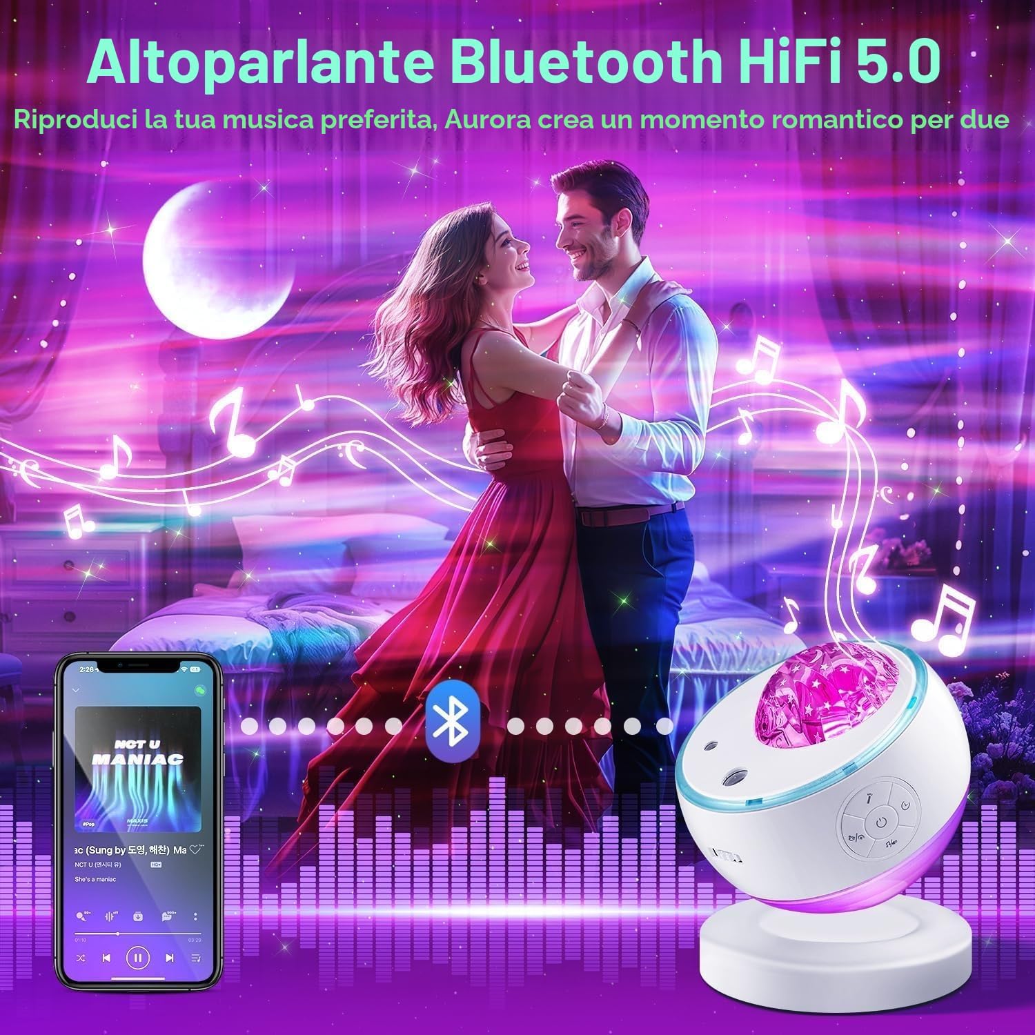 Thumbnail 4 de Lampada Proiettore Stelle 180 colori