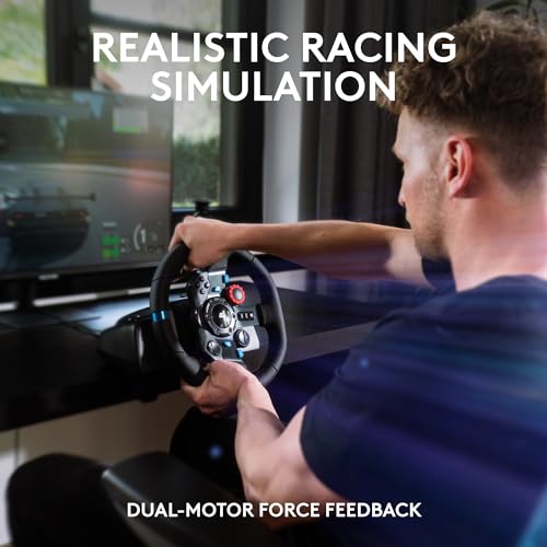 Detalle 2 de Logitech G29 Driving Force Racing Wheel, Pedals, and Shifter — Real Leather, Force Feedback, for PS5, PS4, PC, Mac