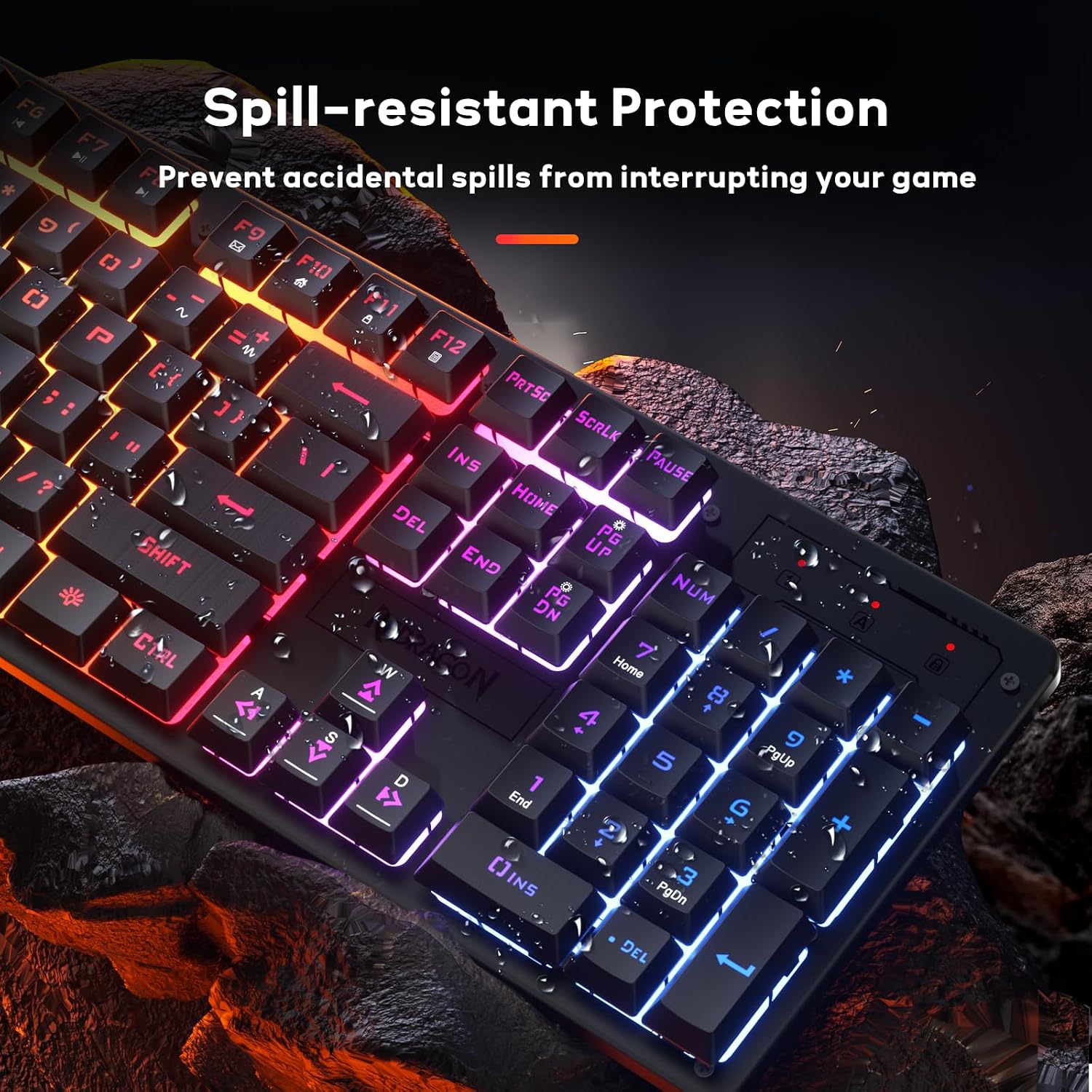 Thumbnail 5 de Redragon K521 Rainbow Mechanical-Feel Wired Keyboard
