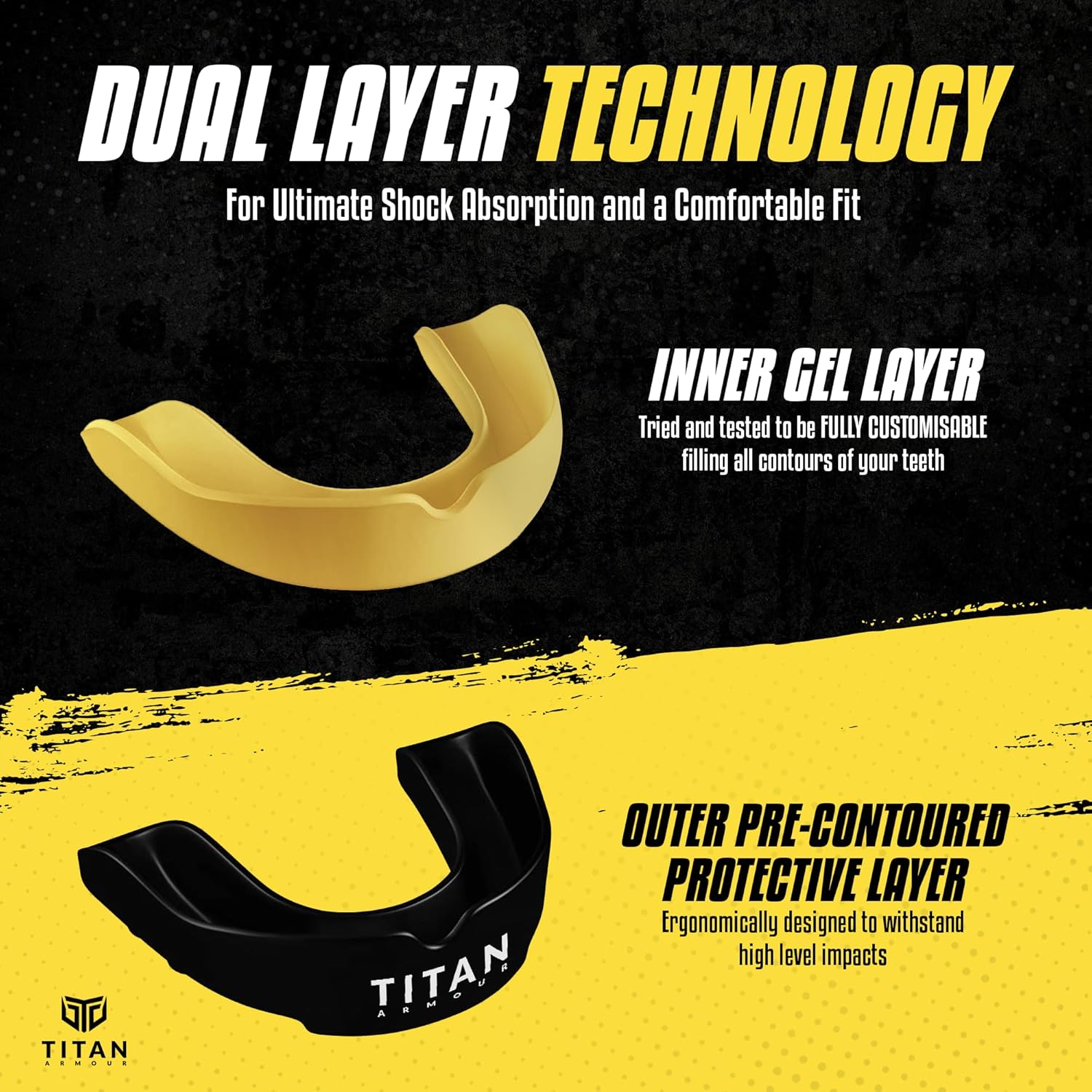 Thumbnail 5 de Titan Armour Gum Shield Gold 11+