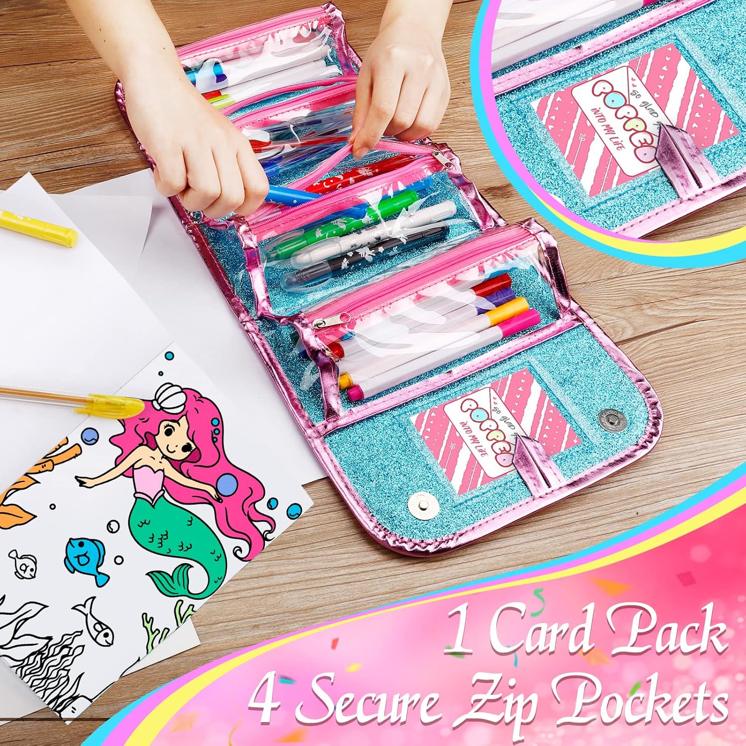 Thumbnail 3 de Auney Estuche Escolar unicornios 60 piezas