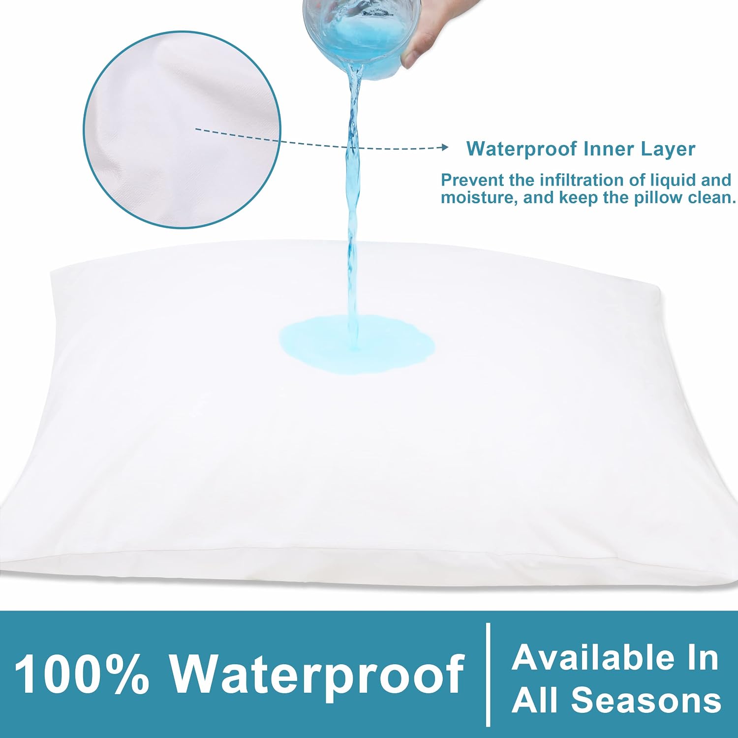 Detalle de NTBAY Toddler Pillow Protectors, 13x18 Inch