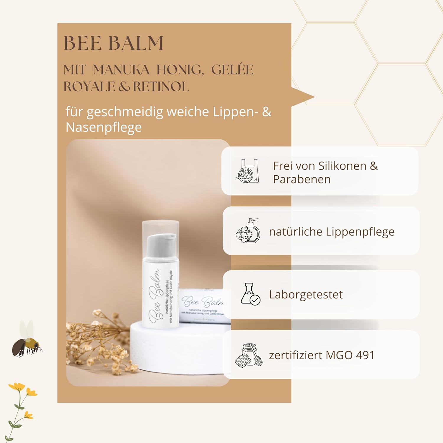 Thumbnail 2 de bedrop BeeBalm Lippenpflege 6 ml