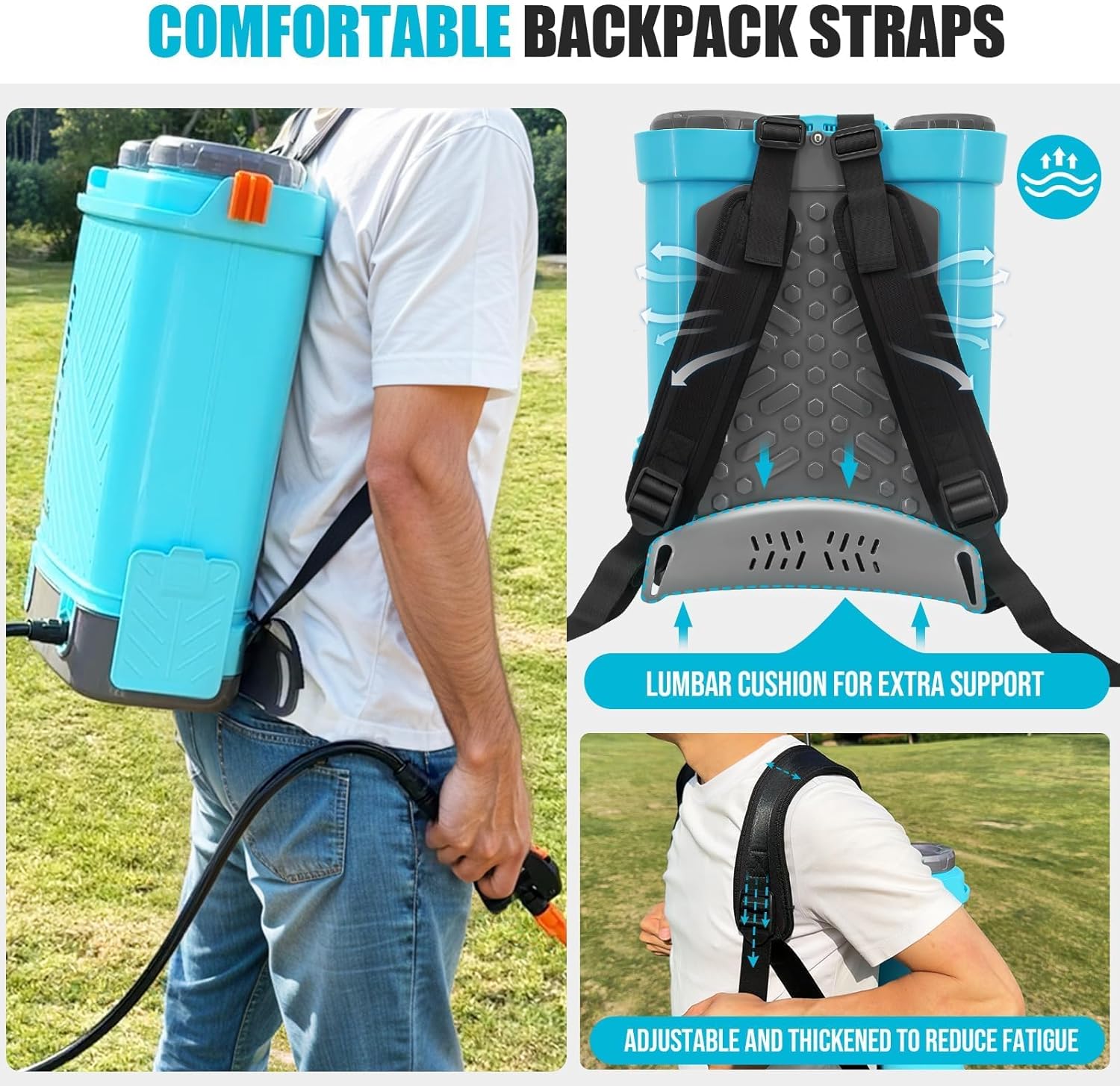 Detalle 2 de SideKing Knapsack Sprayer 16L electric