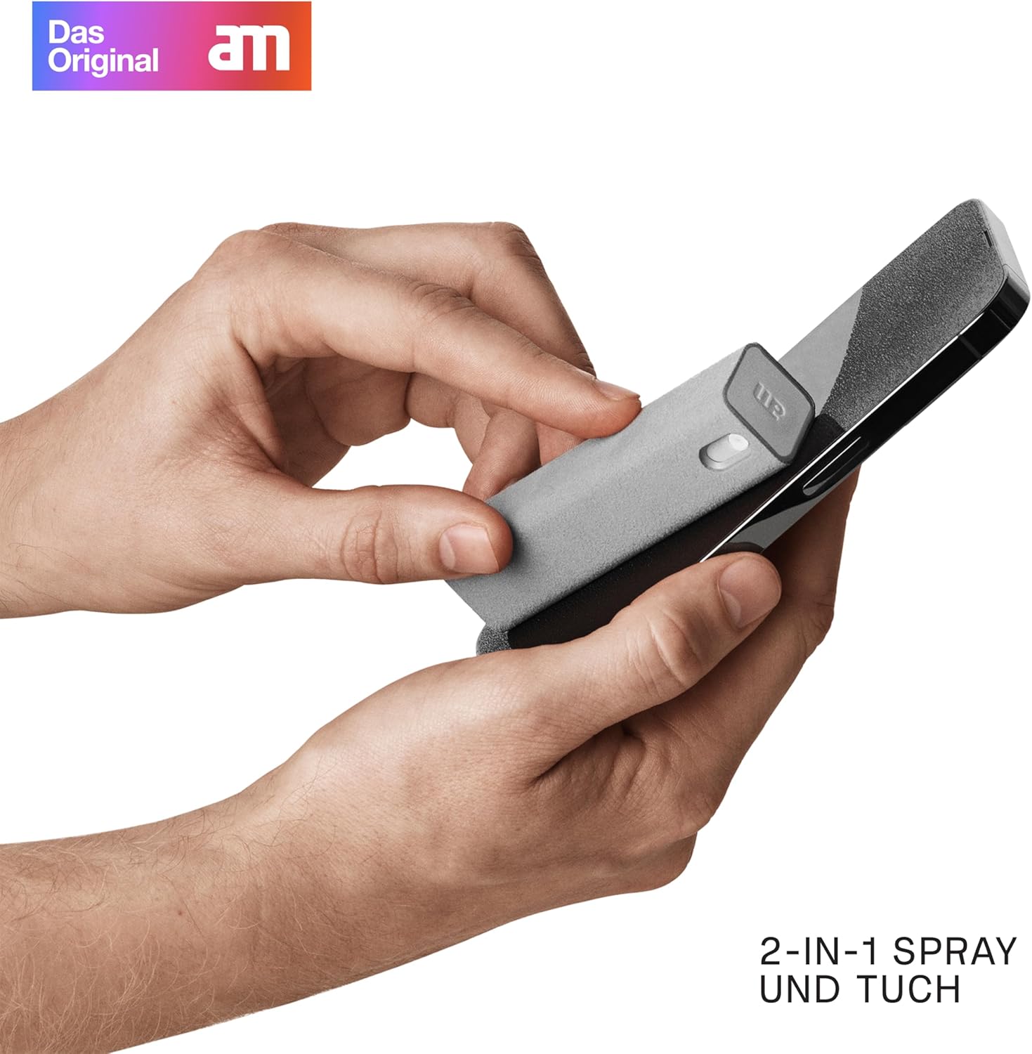 Thumbnail 1 de am Handy-Reinigungsset mit Bildschirmreiniger Spray – All-in-One Display-Reiniger für Smartphone, Tablet & Auto-Displays (Hellgrau, 1 Pack)