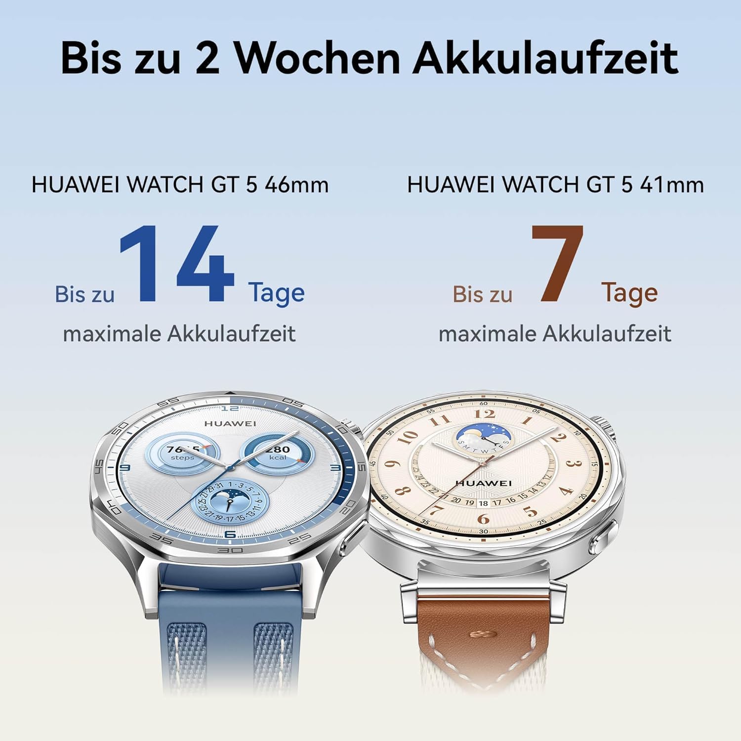 Thumbnail 5 de HUAWEI Watch GT 5 (41 mm) Smartwatch mit Lauf- und Fahrradfunktionen, 7 Tage Akkulaufzeit – Weiß