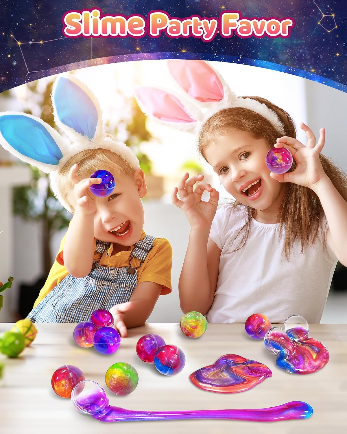 Thumbnail 1 de Galaxy Slime 24-Pack Party Favors