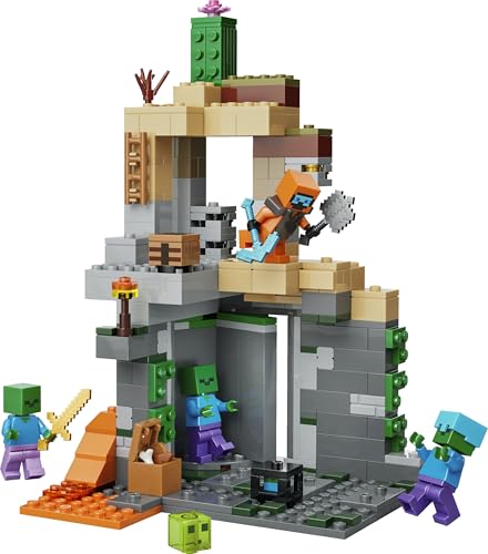 Thumbnail 10 de LEGO Minecraft Zombie Dungeon (21587): Giocattolo interattivo con Viandante, 3 Zombie, Slime e Tavolo da Crafting