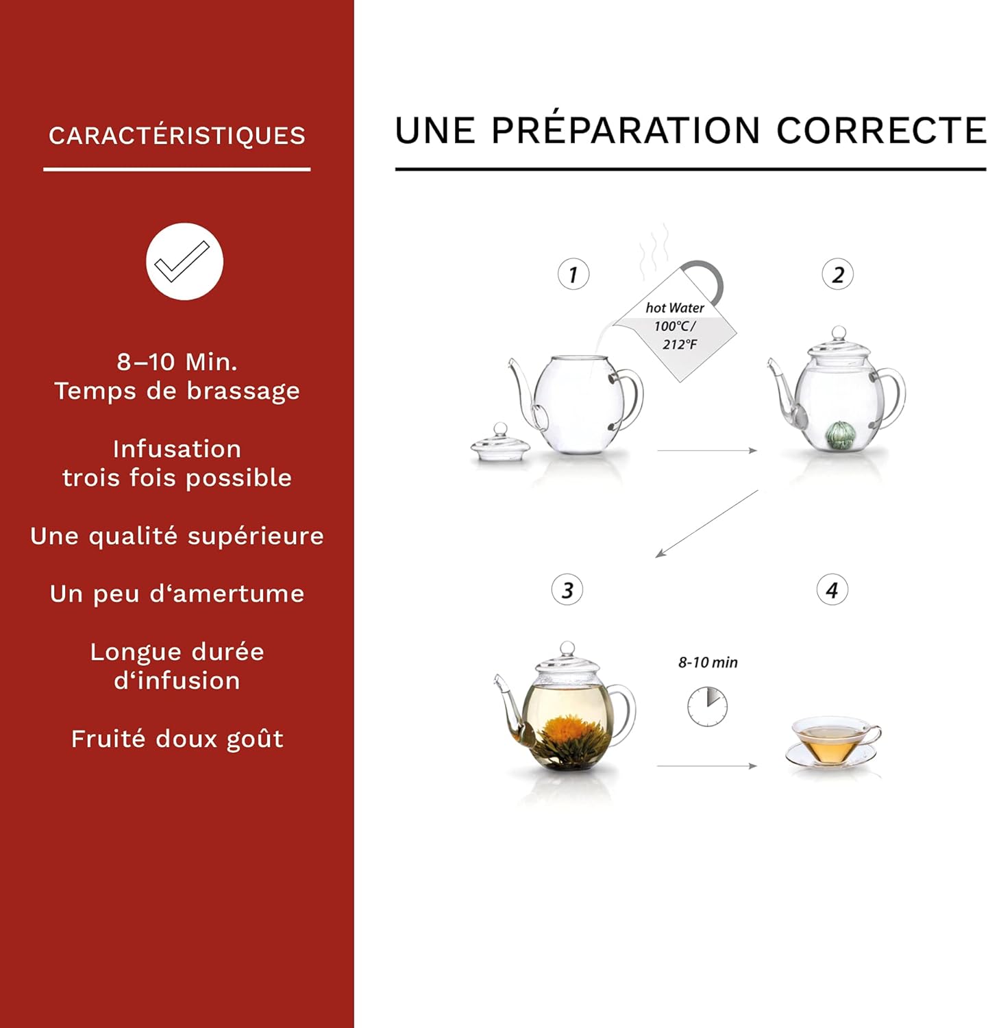 Thumbnail 3 de Creano Fleurs de Thé 0,5 l 🍵