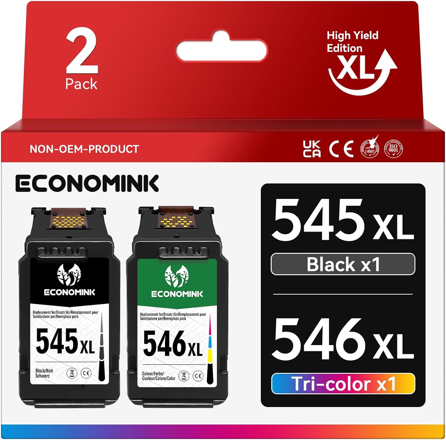 Cartucce 545 546 XL Nero e Colore 2-Pack 🖨️