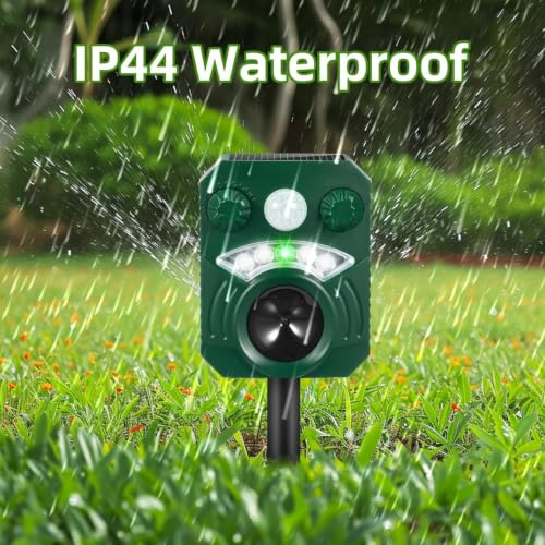 Thumbnail 7 de Joomouney Cat Repellent, Solar Ultrasonic Animal Deterrent with PIR Sensor