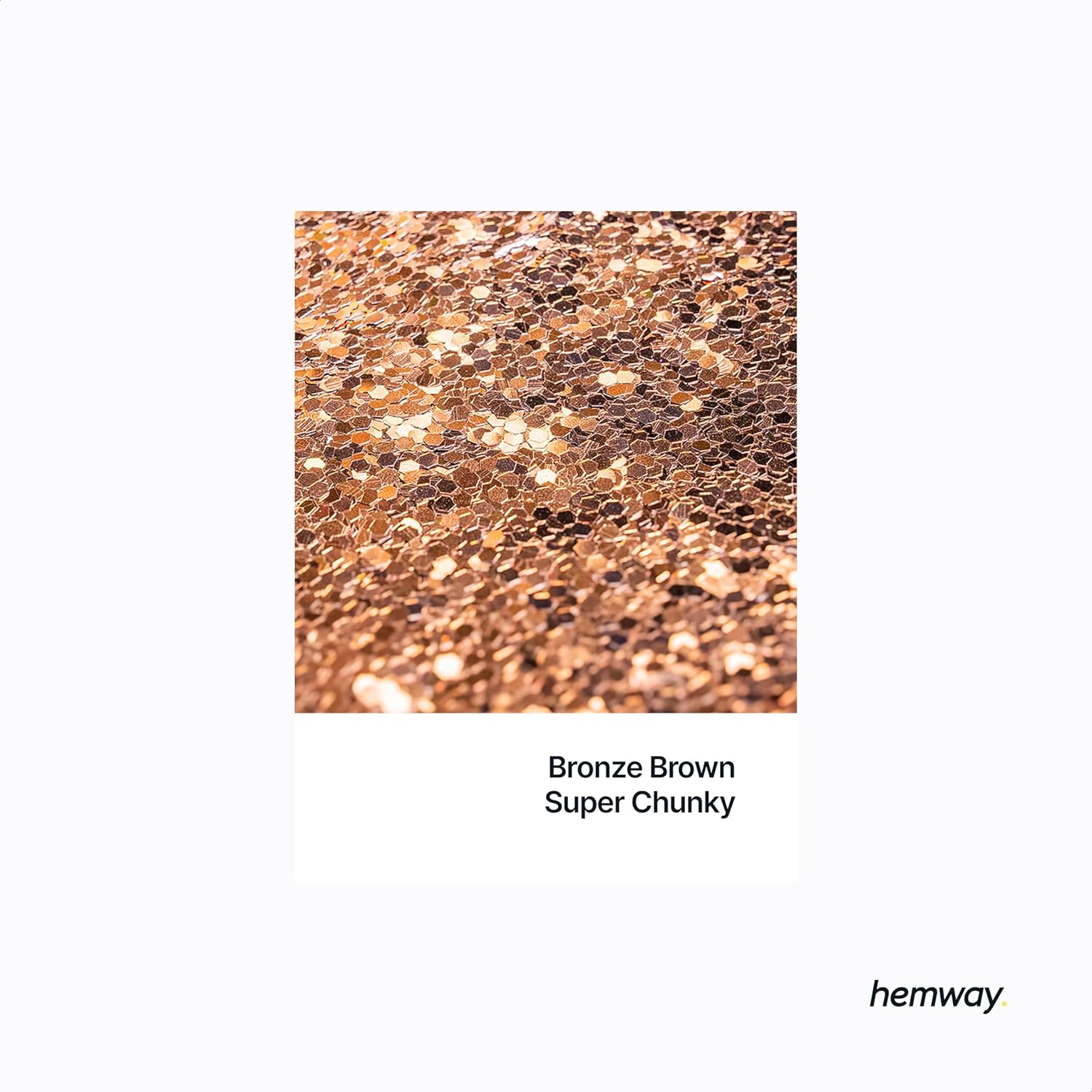 Thumbnail 1 de Hemway Bronze Brown Glitter Shaker 130g – Super Chunky Metallic Flake for Resin, Crafts and Decor