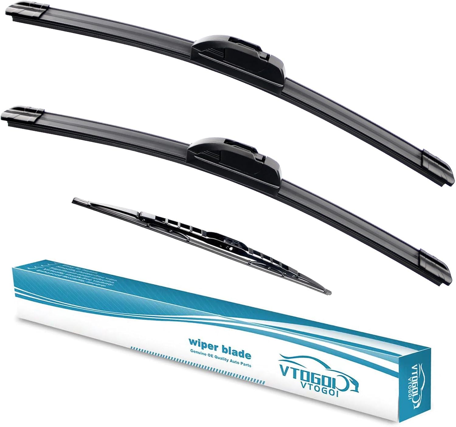 Detalle de OEM Windshield Wiper Blades Replacement for Land Rover LR4/LR3/Range Rover Sport — 22"+22"+16" (Pack of 3)