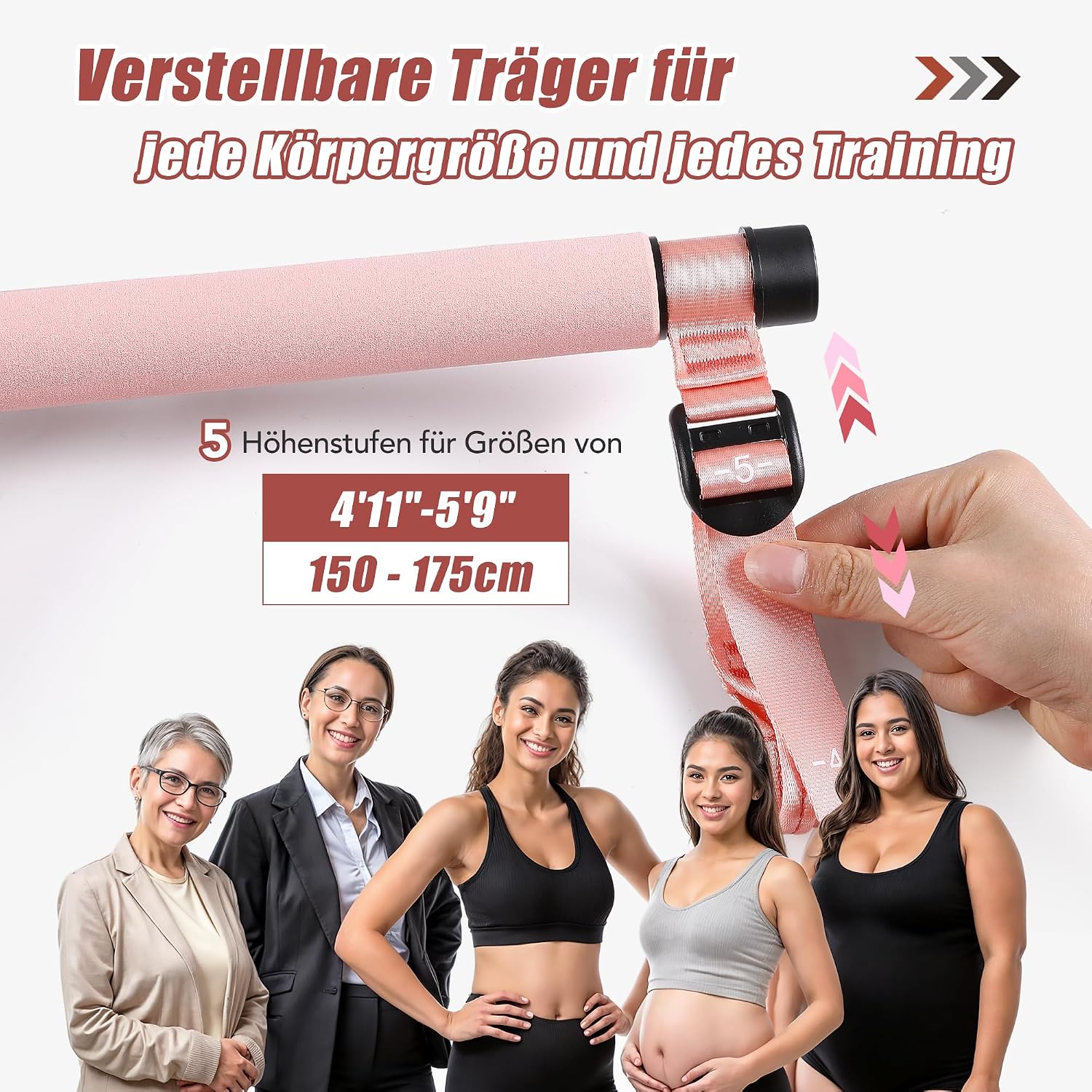 Detalle 2 de ALongSong Fitnessbänder Set 6er Widerstandsbänder